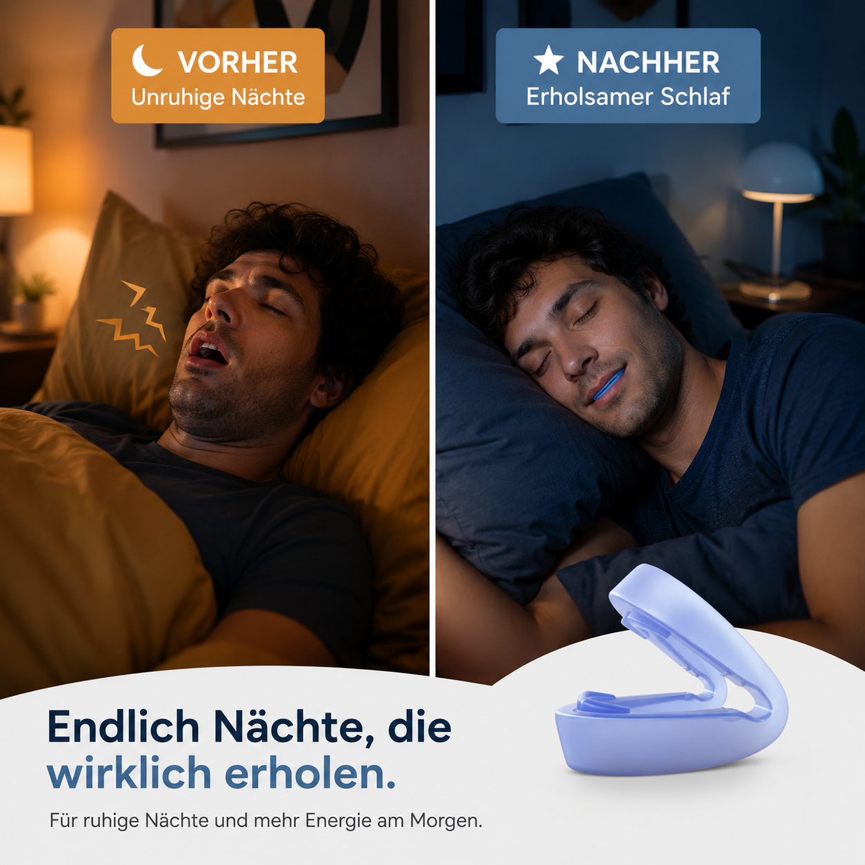 Levora™ Pro Anti Schnarch Schiene Schnarchstopper Zahnschiene Schlafhilfe
