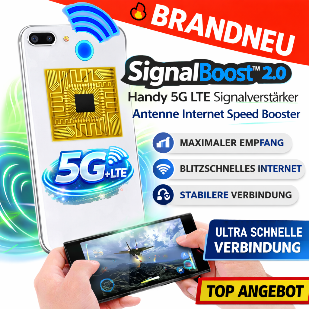 SignalBoost™ 2.0 Handy 5G 4G LTE Signalverstärker Antenne Internet Speed Booster