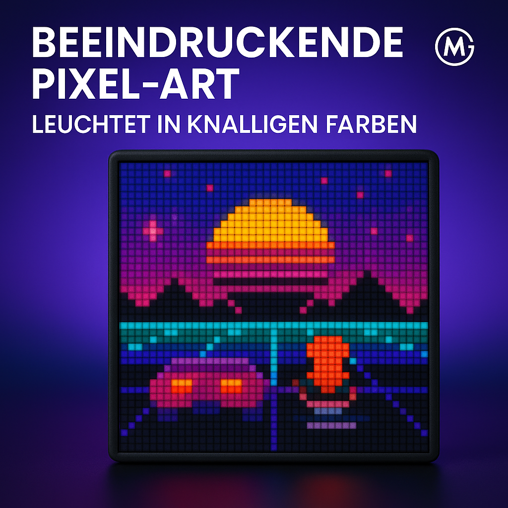 LED Pixel Display 32x32 RGB Matrix Bluetooth App Steuerung DE.