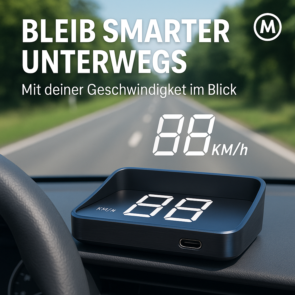HUD Tacho Display Digital Geschwindigkeitsmesser für Auto LKW DE.
