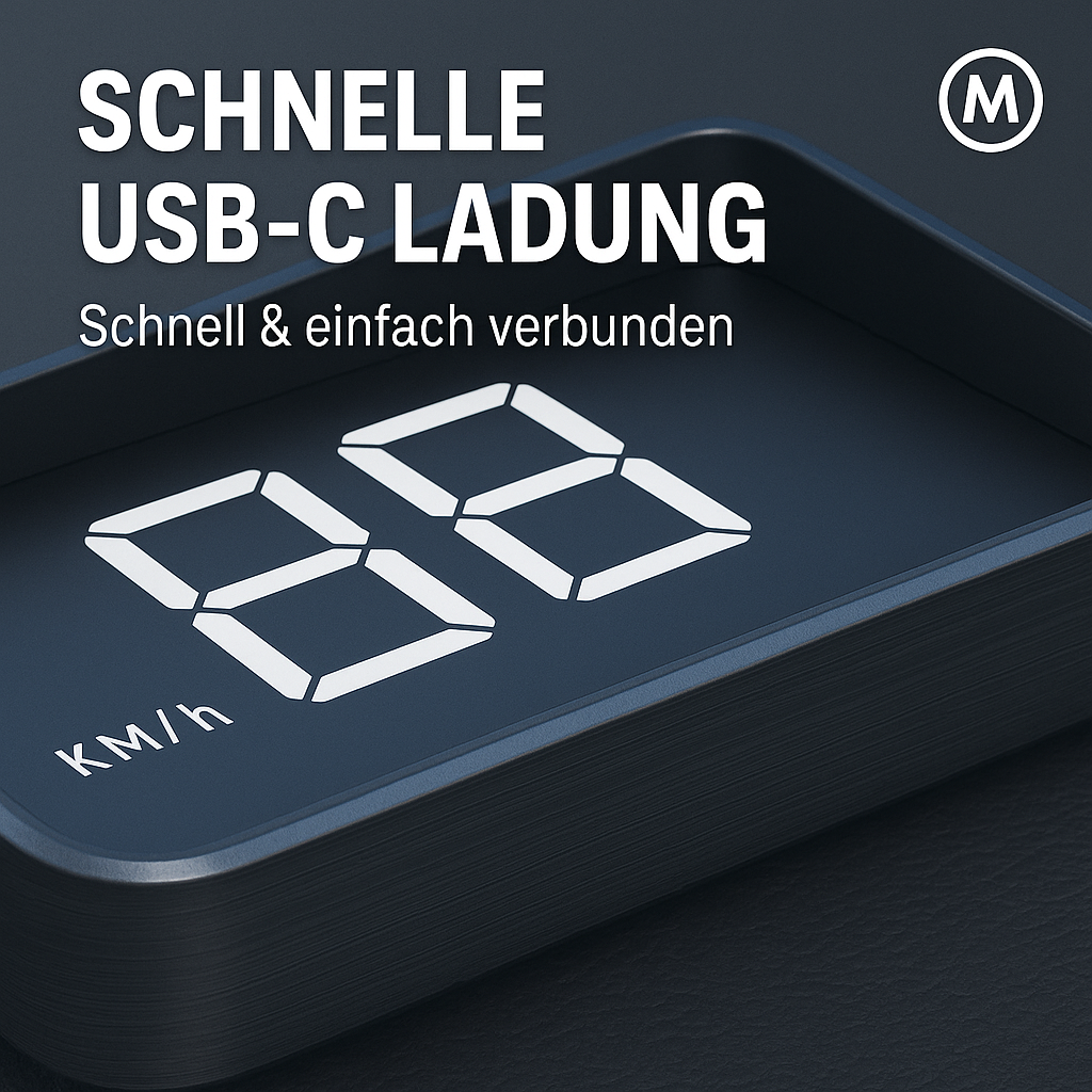 HUD Tacho Display Digital Geschwindigkeitsmesser für Auto LKW DE.