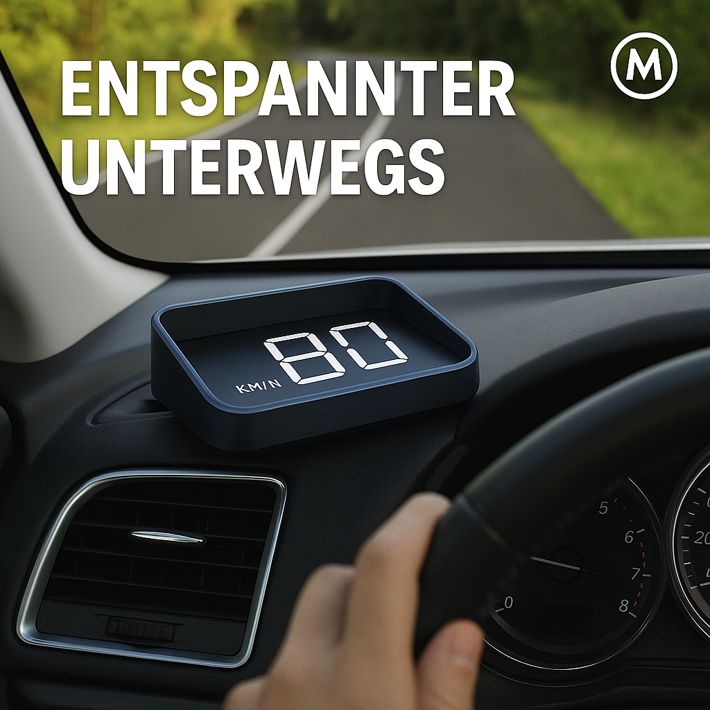HUD Tacho Display Digital Geschwindigkeitsmesser für Auto LKW DE.