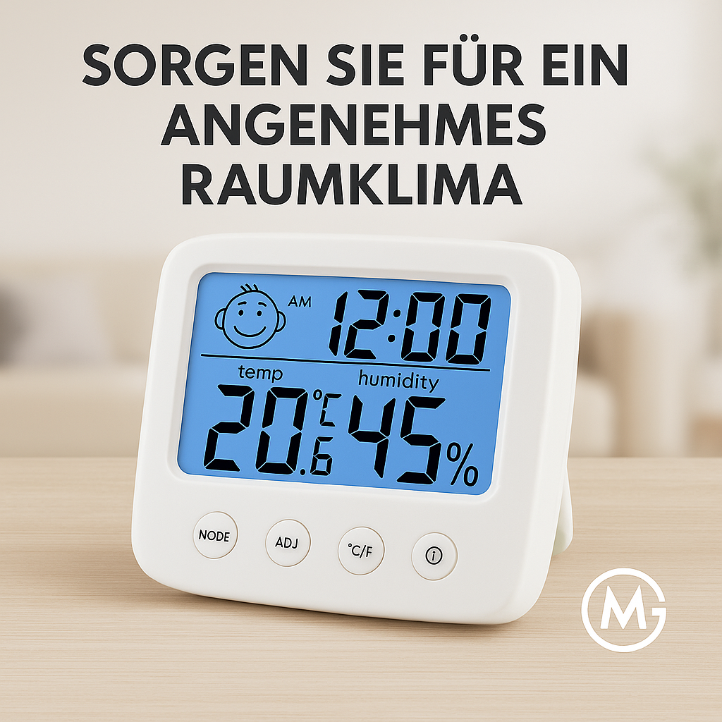 LCD Hygrometer Thermometer mit Backlight für Babyzimmer DE.