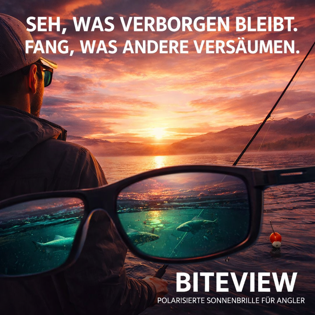 BITEVIEW™ | Polarisierte Premium Brille für Angler | Anti Reflexion Fishing Glasses