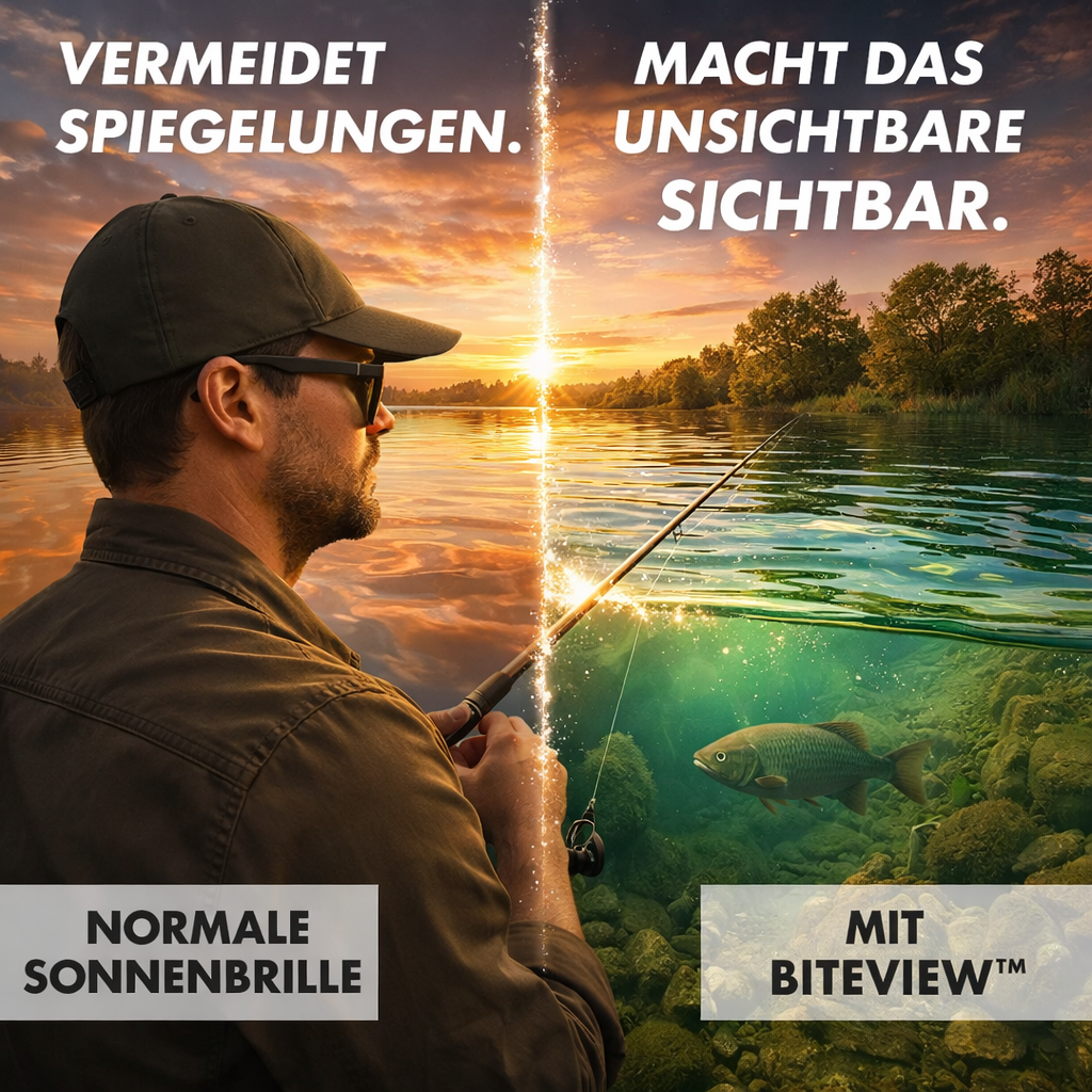 BITEVIEW™ | Polarisierte Premium Brille für Angler | Anti Reflexion Fishing Glasses