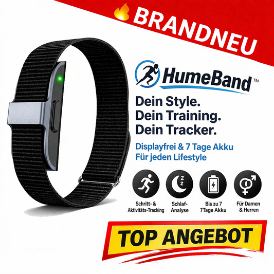 HumeBand™ Fitness Tracker ohne Display Smartband Smartwatch für Damen & Herren