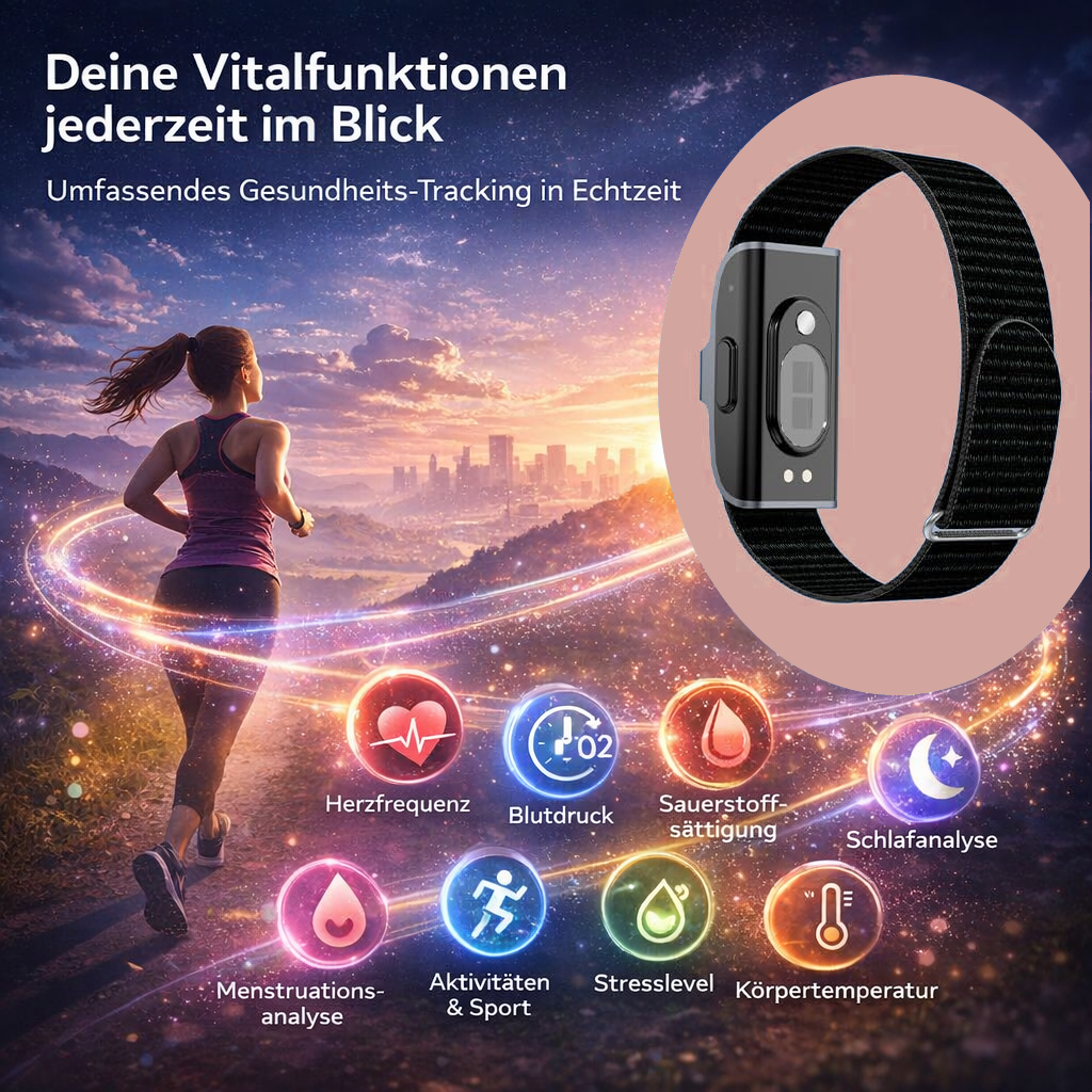 HumeBand™ Fitness Tracker ohne Display Smartband Smartwatch für Damen & Herren