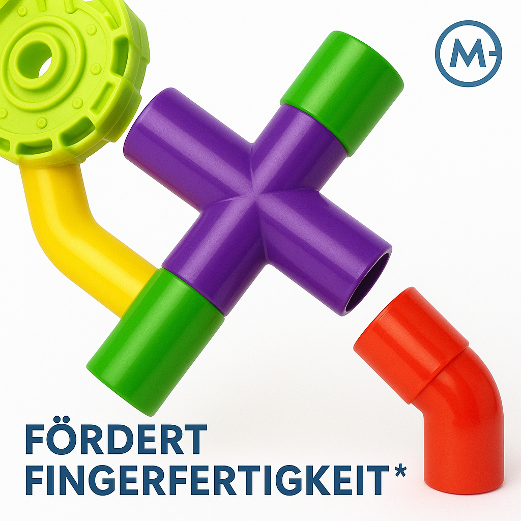 Bauset Wasserrohr-Stecksystem 38-tlg Konstruktionsspielzeug DE.