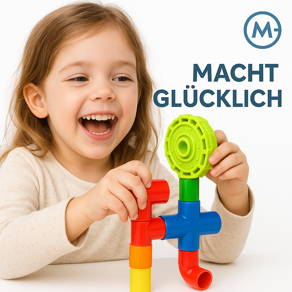 Bauset Wasserrohr-Stecksystem 38-tlg Konstruktionsspielzeug DE.