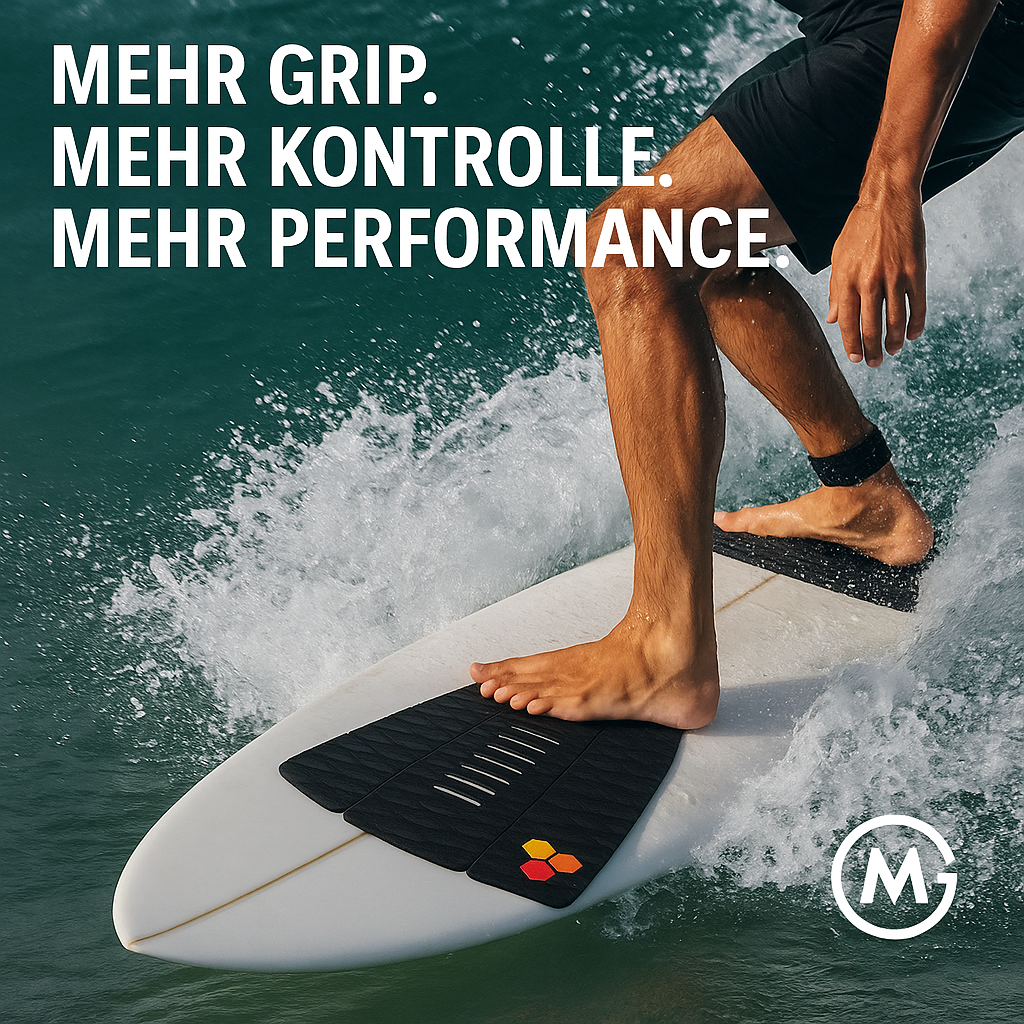Surfboard Deck Pad rutschfest EVA 3-teilig stark haftend DE.