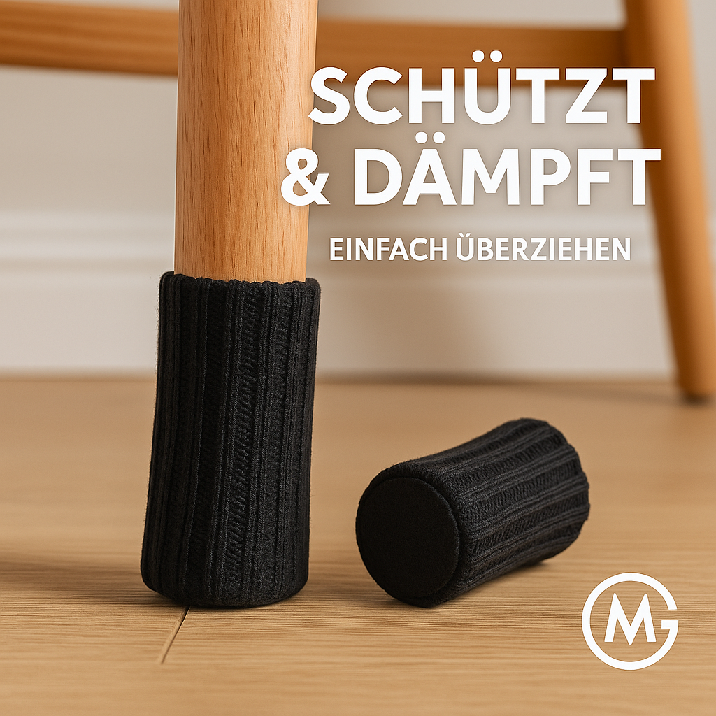 16er-Set Stuhlbeinsocken rutschfest Möbel Schutz Bodenschoner DE.