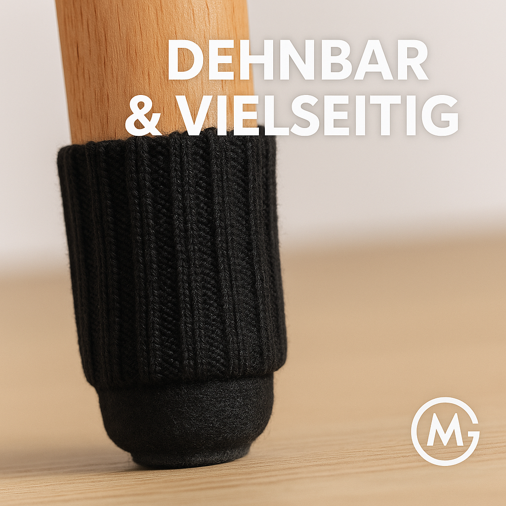 16er-Set Stuhlbeinsocken rutschfest Möbel Schutz Bodenschoner DE.