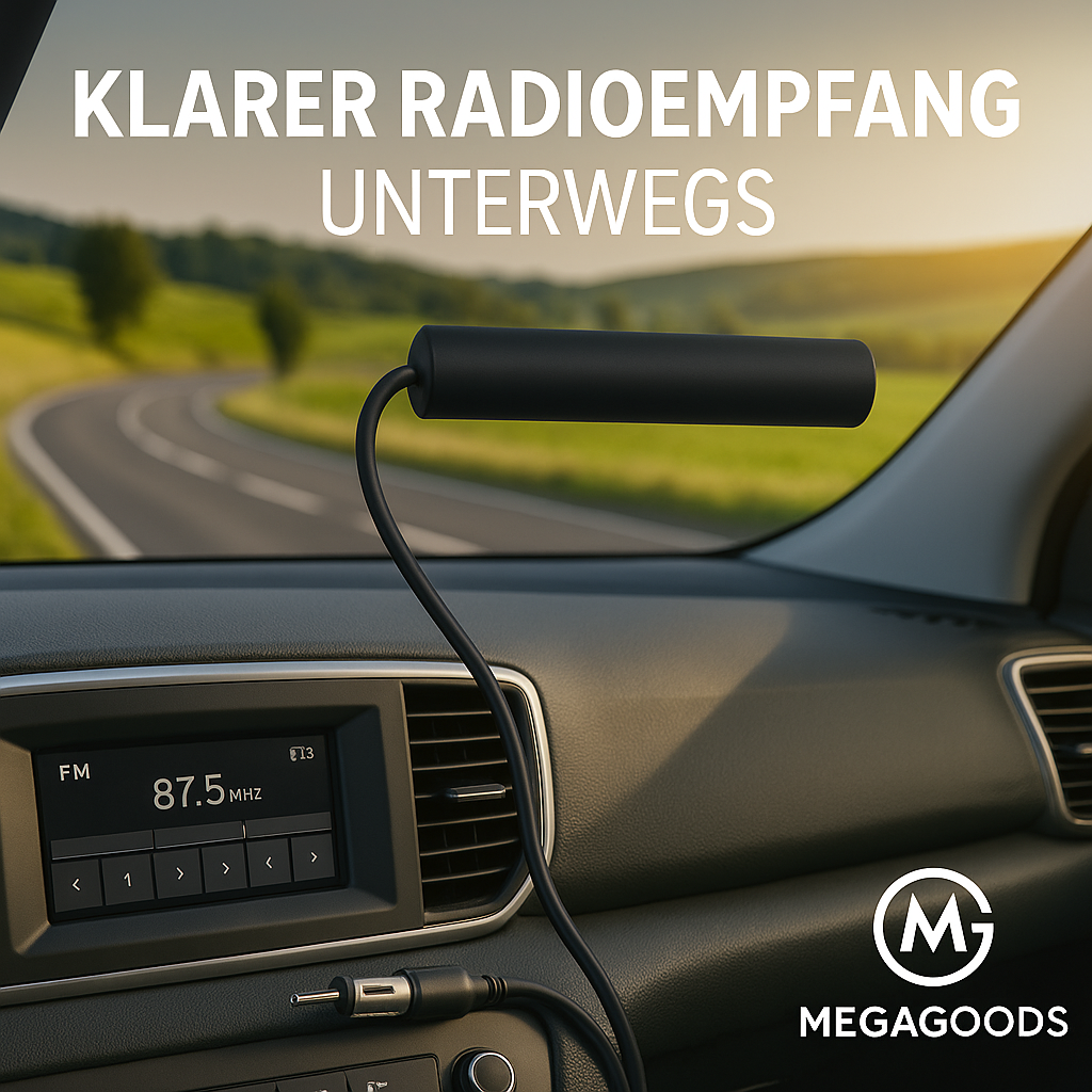 Auto FM Antenne 3M Signalverstärker Universal für PKW Boot RV DE.