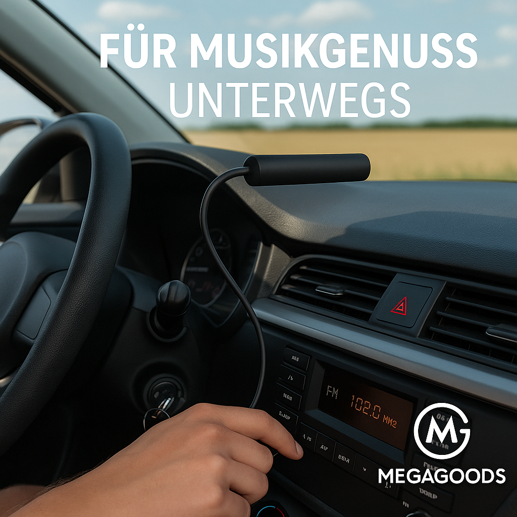 Auto FM Antenne 3M Signalverstärker Universal für PKW Boot RV DE.
