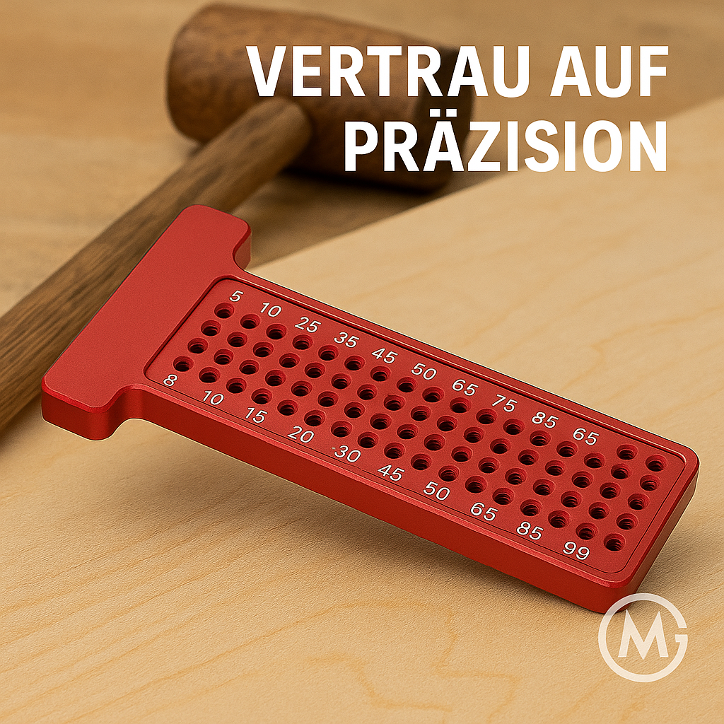 Holzwerkstatt Anreißmaß T-Winkel Lineal Alu 300 mm DE.