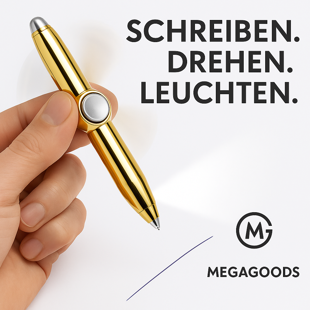 STONEGO Stress-Relief Stift Gyroskop mit Licht Funktion DE.