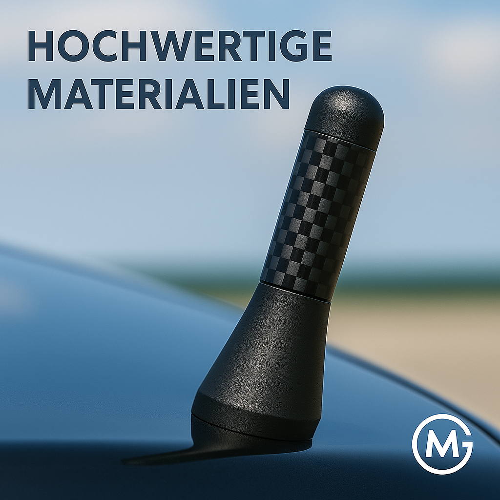 Carbon-Kurzantennen Set Metall Carbon Look Auto Zubehör DE.