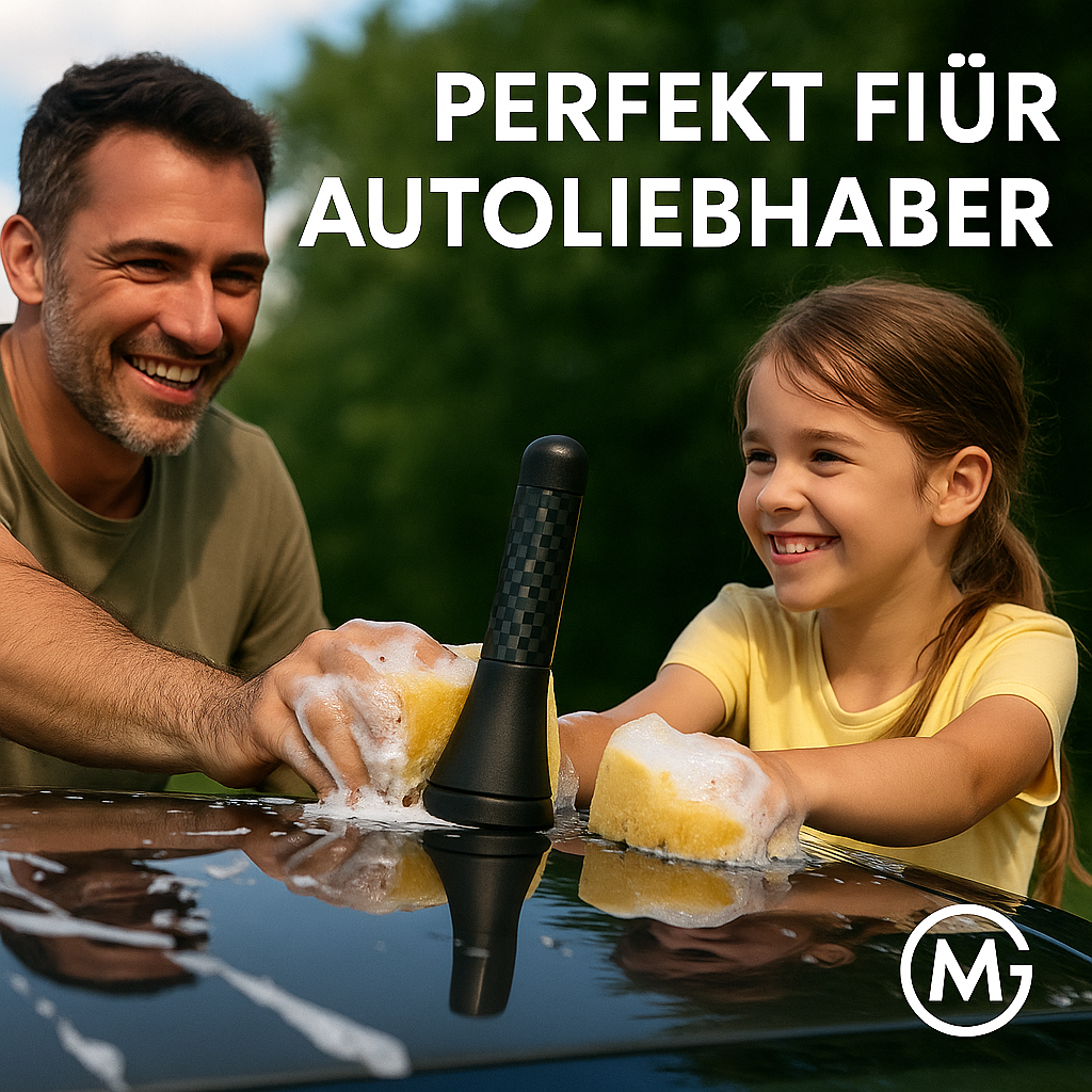 Carbon-Kurzantennen Set Metall Carbon Look Auto Zubehör DE.
