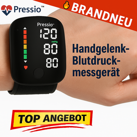 PRESSIO™ – Digitales Blutdruckmessgerät fürs Handgelenk - Das Original!