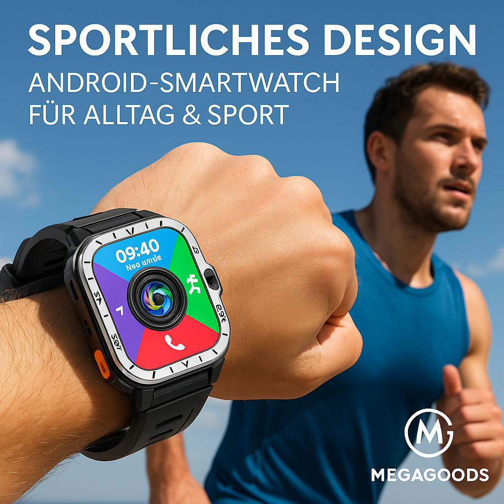 Valdus PGD Smartwatch Herren GPS 16GB 2GB NFC 4G Dual-Kamera DE.