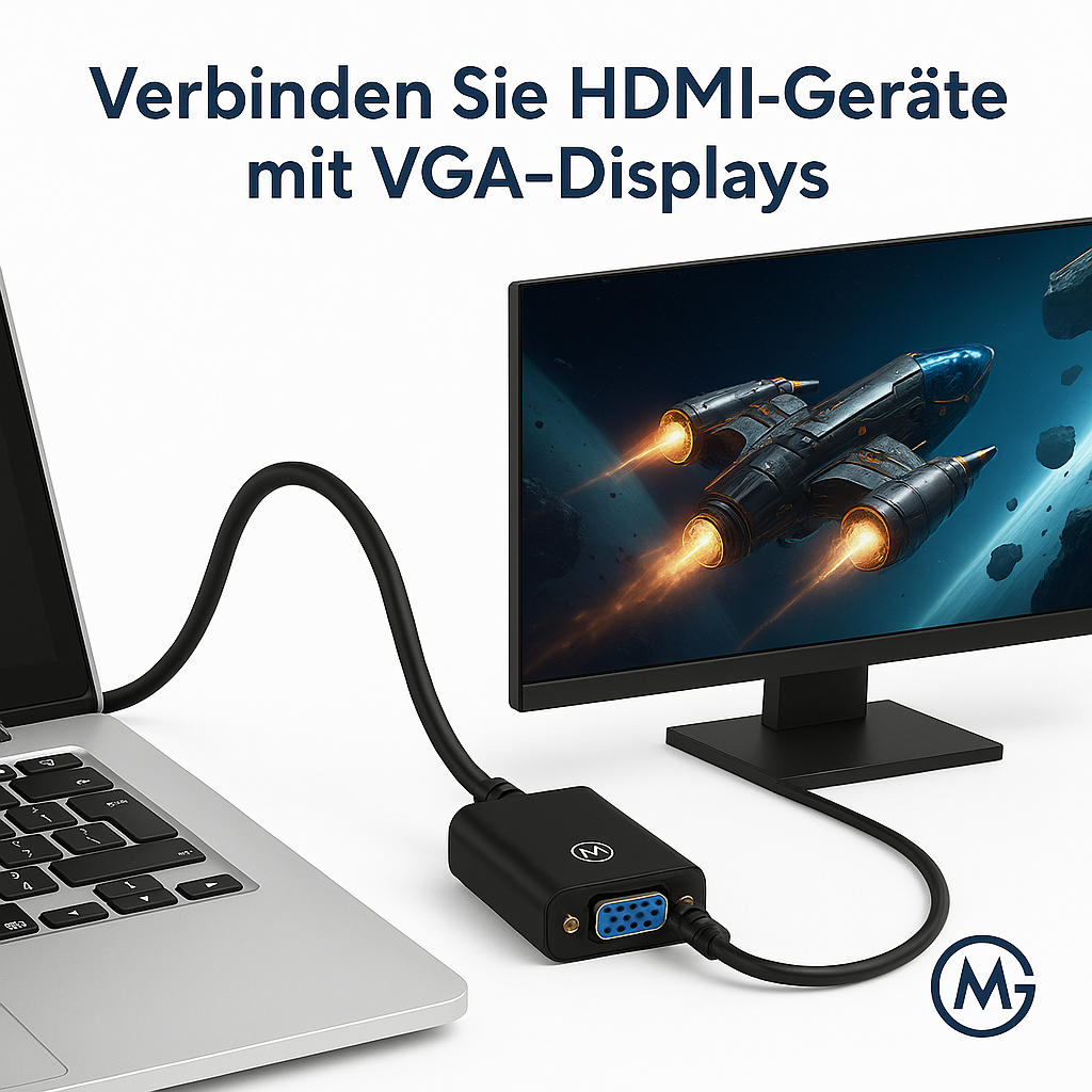 High-Speed HDTV-VGA-Adapter A-Stecker auf VGA-Buchse DE.