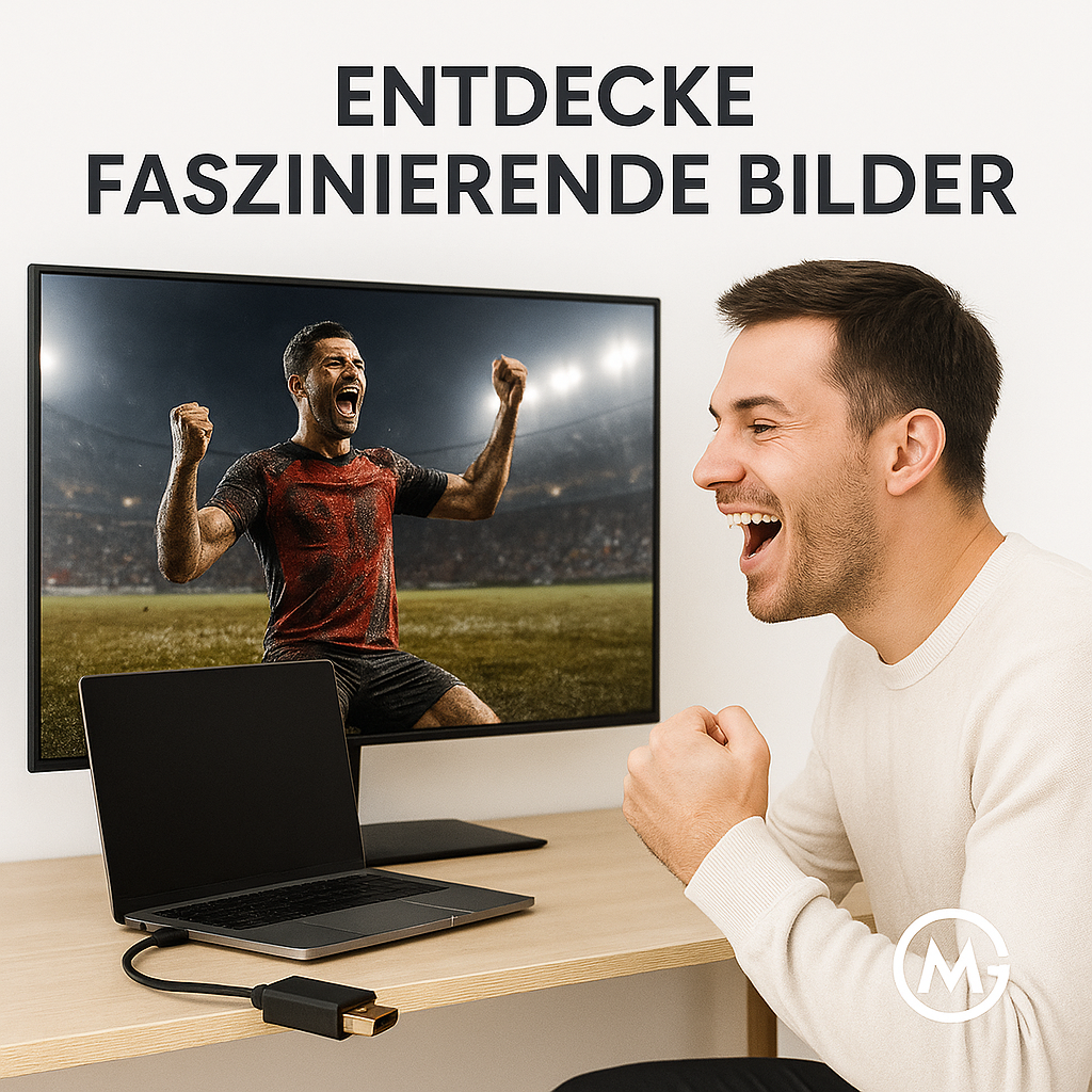 DisplayPort auf HDMI Adapter 4K UHD DP Stecker auf HDMI Buchse DE.