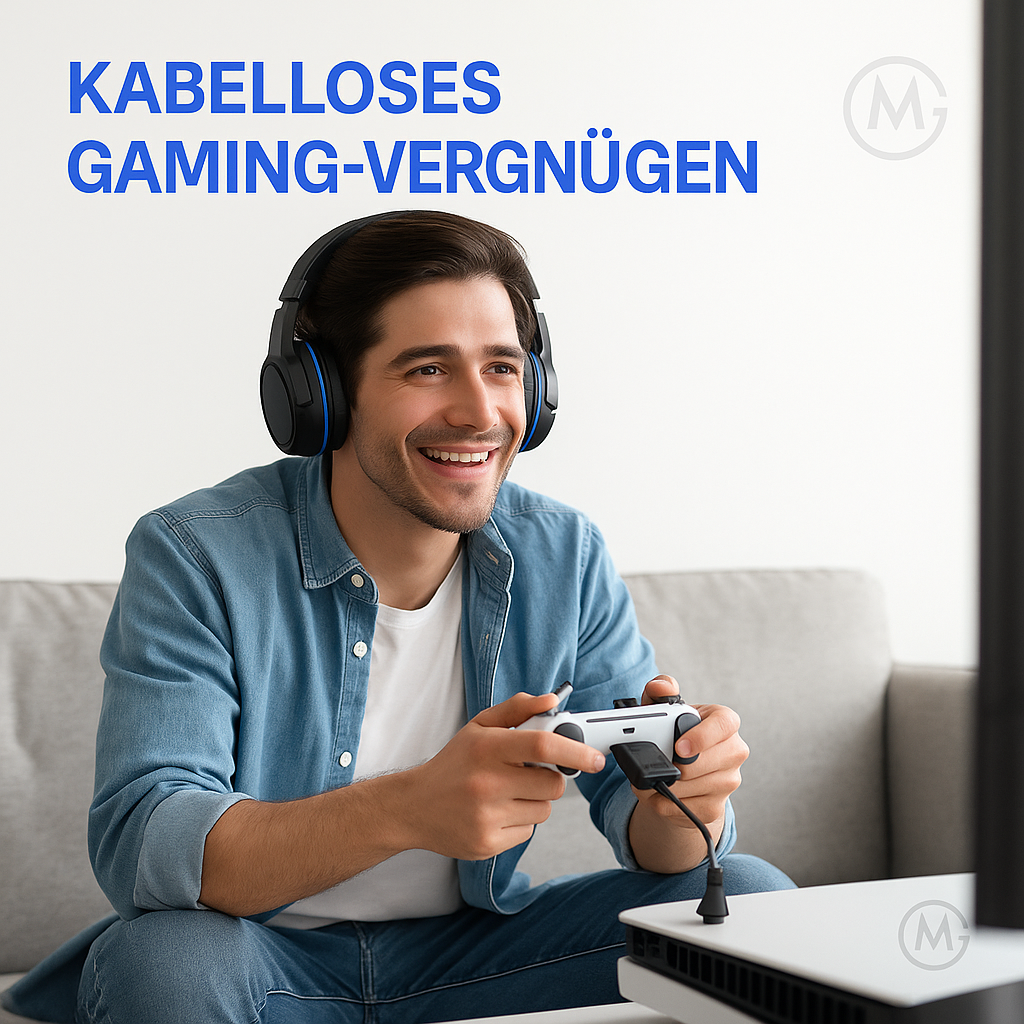 Bluetooth 5.0 Audio-Adapter für PS5 PS4 PC kabellos Gaming DE.