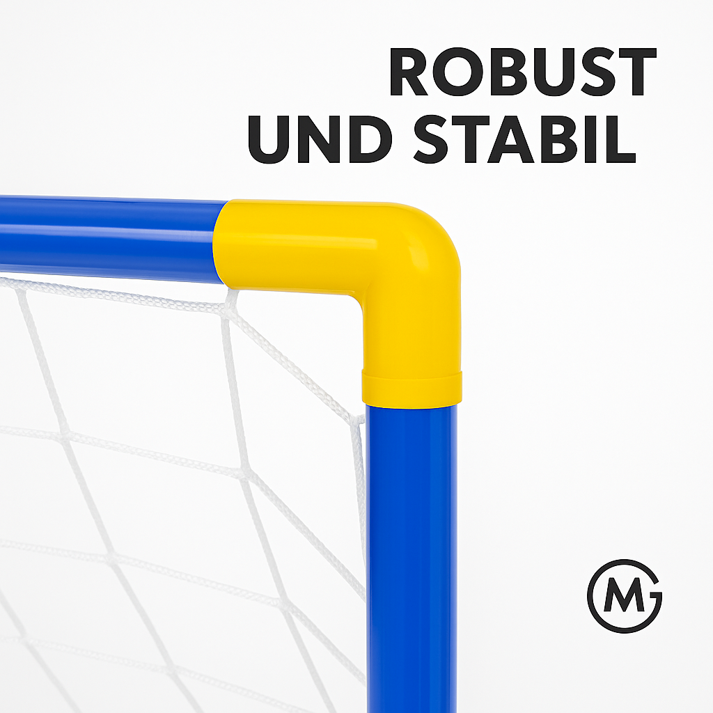 Fußballtor Set Kinder Indoor Outdoor robust leicht abnehmbar DE.