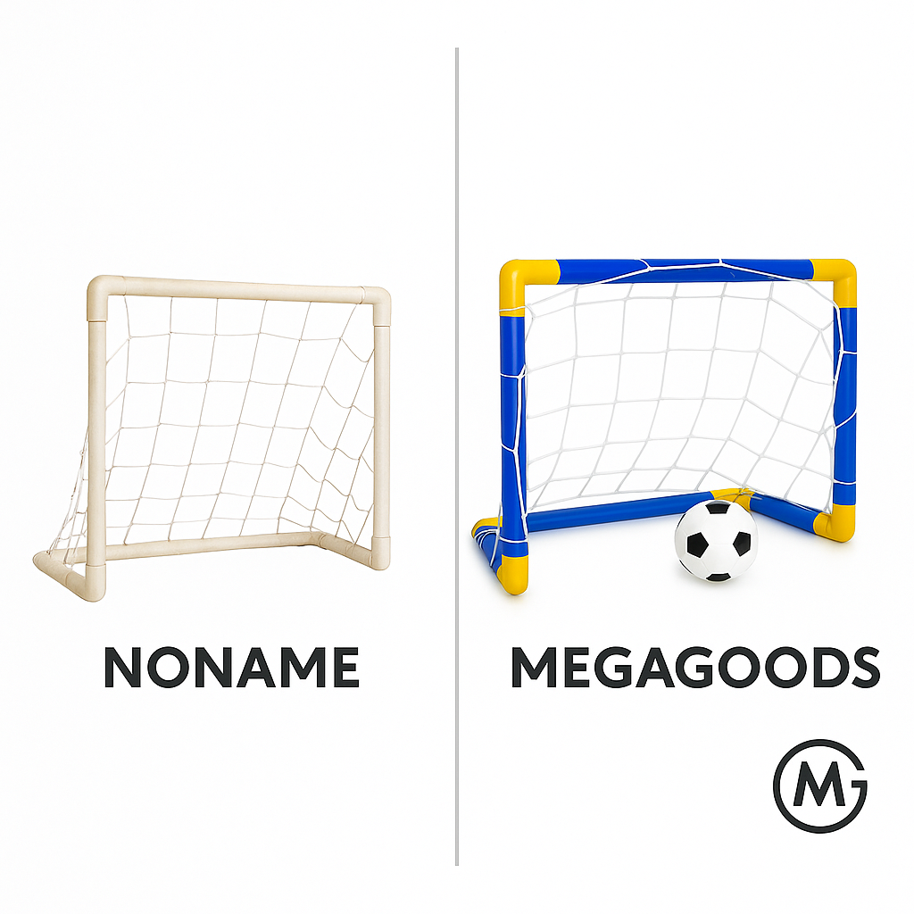 Fußballtor Set Kinder Indoor Outdoor robust leicht abnehmbar DE.