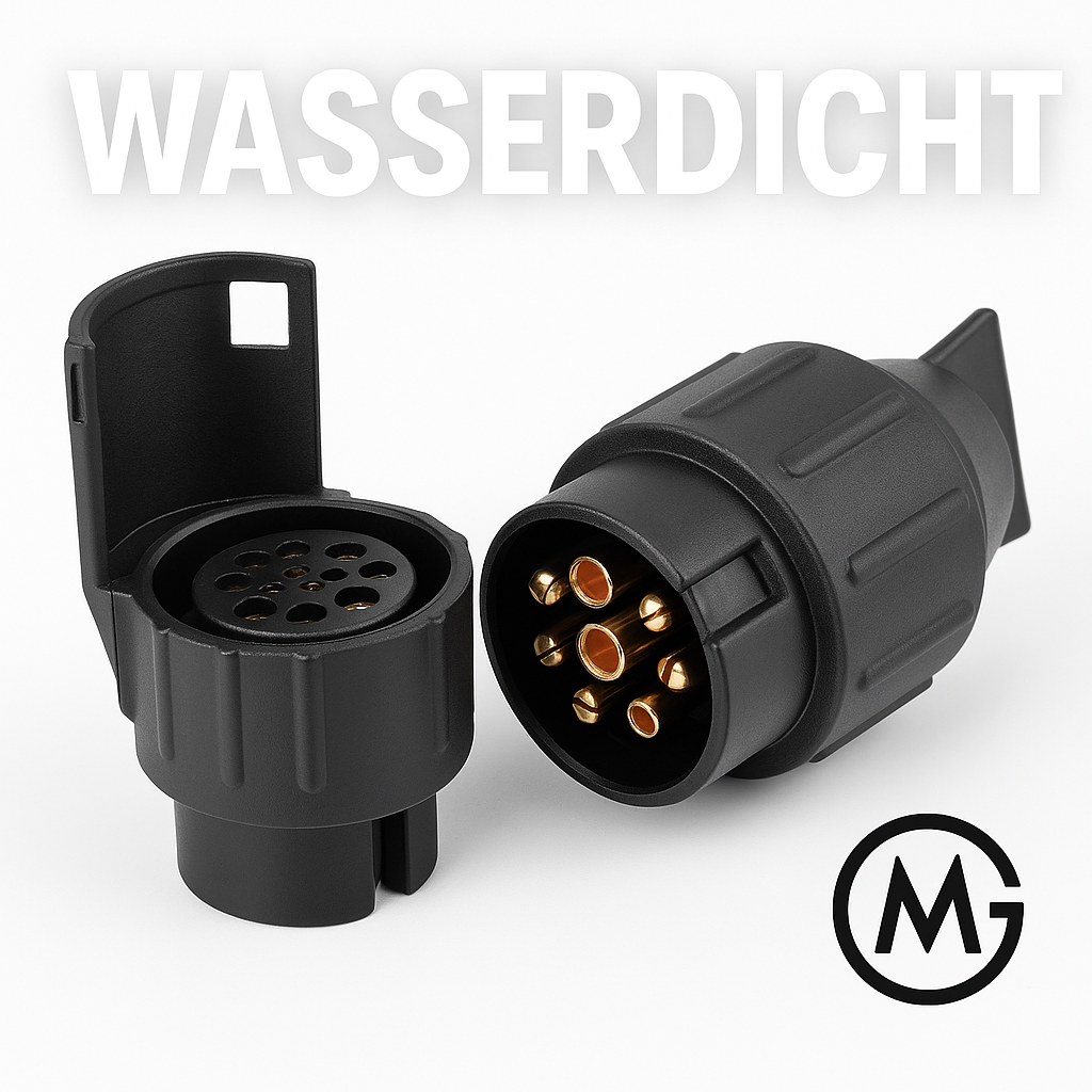 Anhänger Adapter 7 auf 13 Pin 12V wasserdicht Kupplung Auto LKW DE.