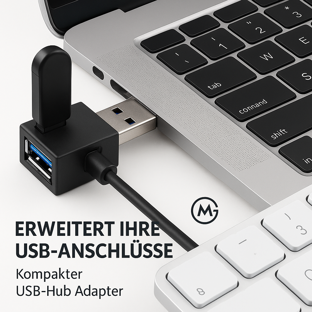 USB 3.0 Hub Adapter 1 auf 3 Ports High Speed für PC Laptop DE.