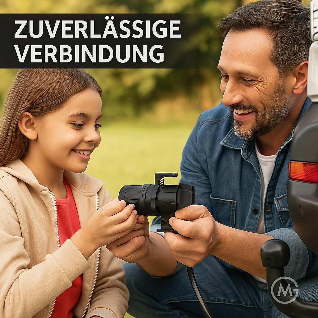 Anhänger Adapter 13-polig auf 7-polig 12V wasserdicht DE.