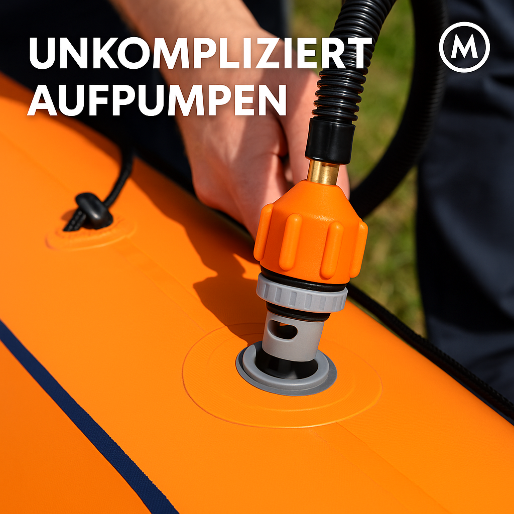 Luftventil Adapter SUP Ventiladapter Bootsventiladapter Schnelladapter DE.