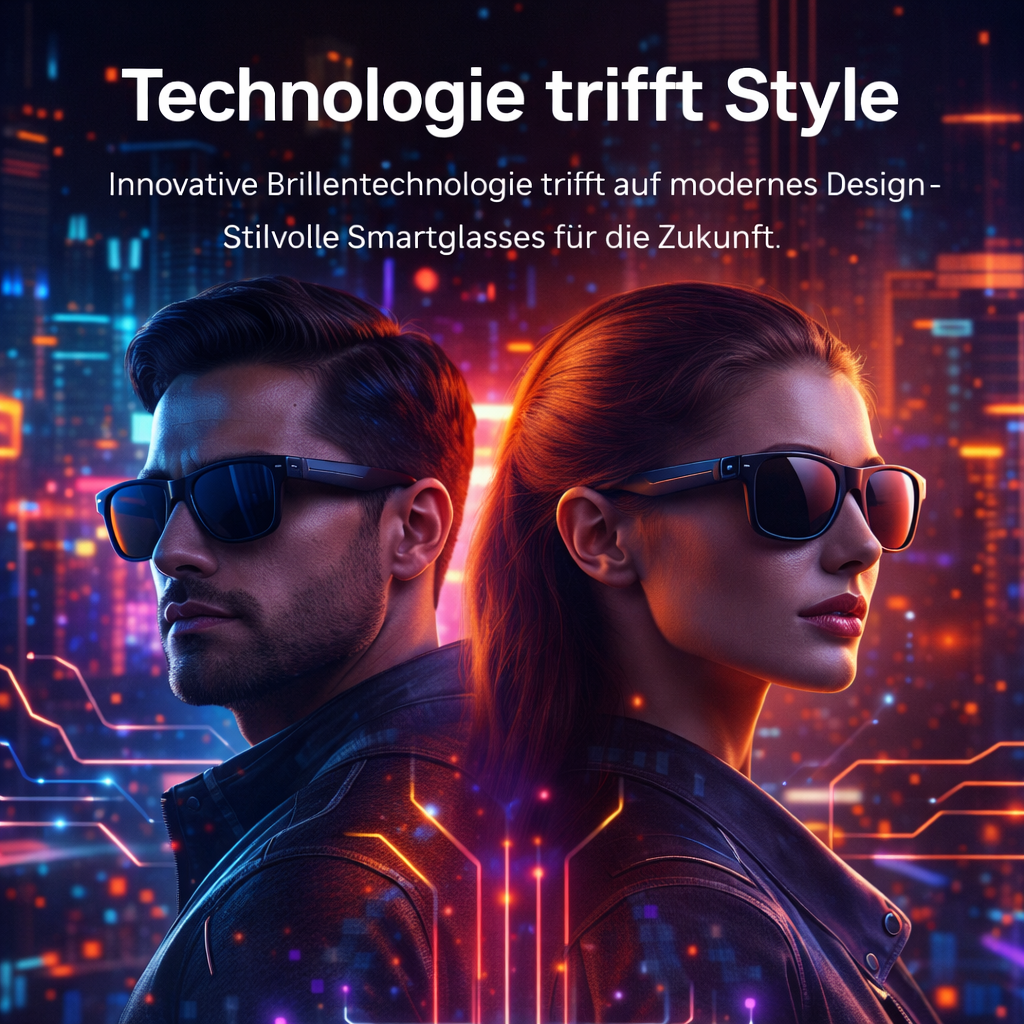 Norwiss™ Smart Glasses AI Bluetooth Brille Kamera Übersetzer KI Voice Assistant