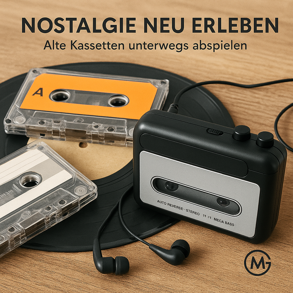 USB Kassettenrekorder tragbar mit Radio und MP3 Konverter DE.