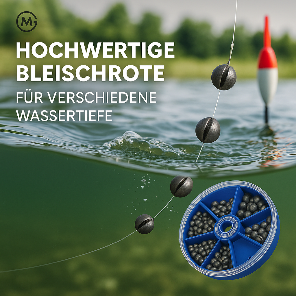 Angelsport Blei-Sortiment 205-tlg Split Shot & Egg Sinkers DE.