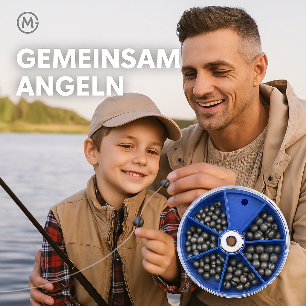 Angelsport Blei-Sortiment 205-tlg Split Shot & Egg Sinkers DE.