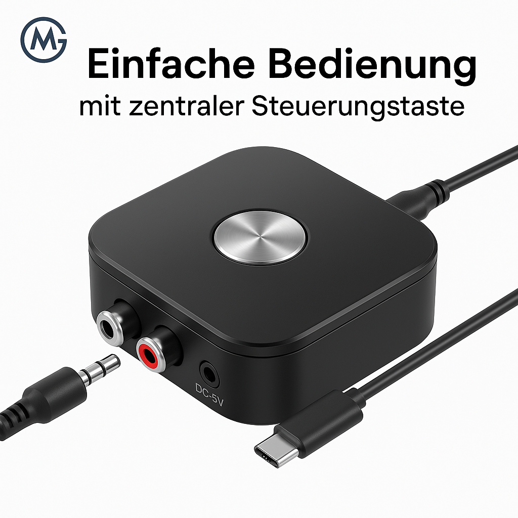 NFC Bluetooth 5.3 Audio Receiver AUX RCA HiFi Adapter USB DE.