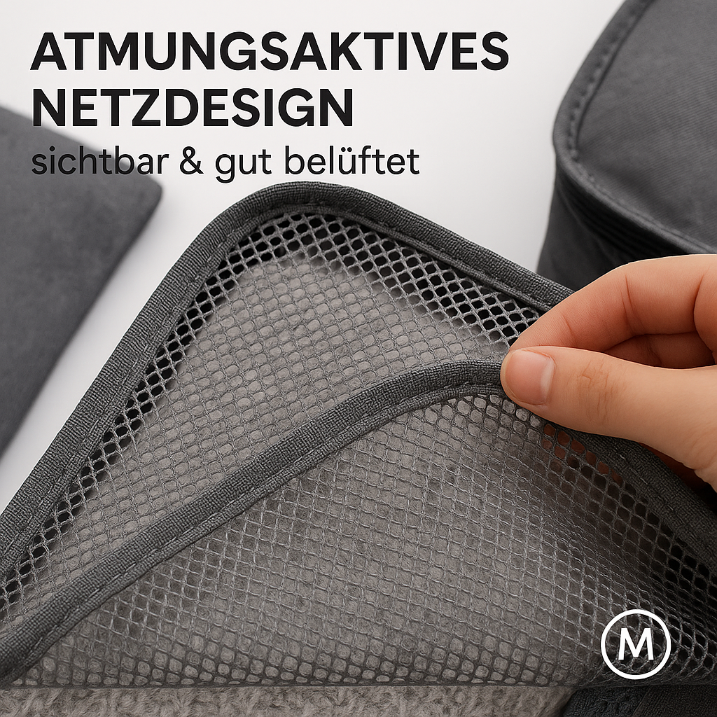 6er-Set Reise-Aufbewahrungstaschen Koffer Organizer faltbar DE.
