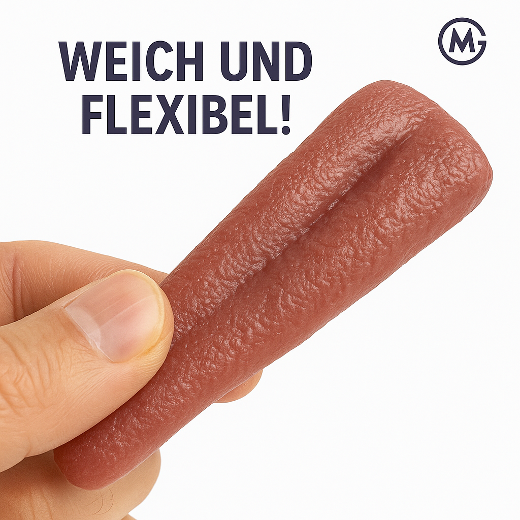 Täuschend echte Gummizunge für gruselige Streiche Halloween DE.