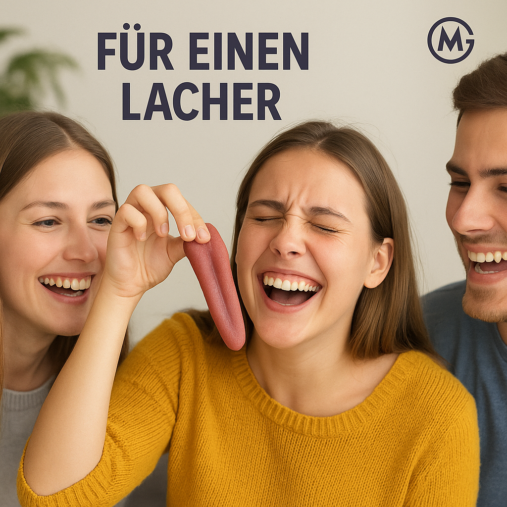 Täuschend echte Gummizunge für gruselige Streiche Halloween DE.