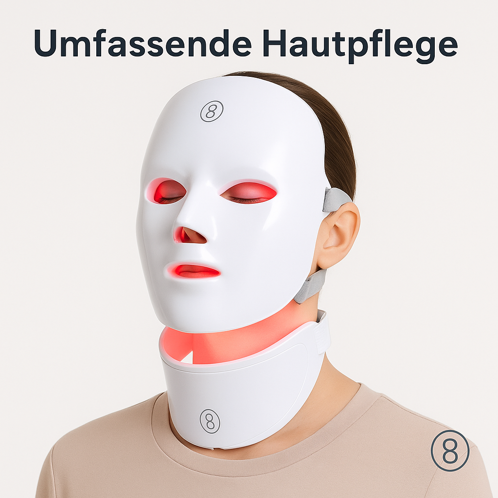 Gesichts- und Halsmassagegerät LED Hautpflegegerät DE.