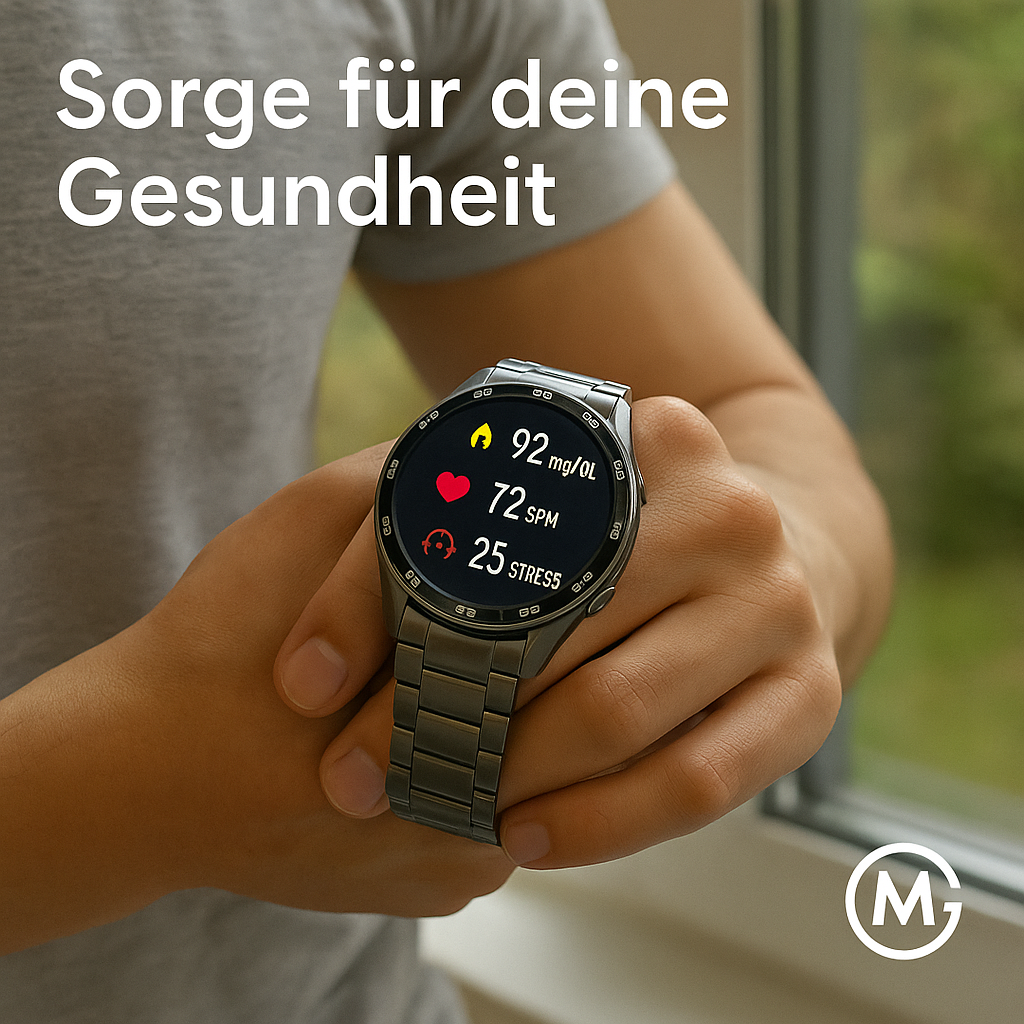 GT5 Pro Smartwatch Herren AMOLED GPS NFC wasserdicht Grau DE.