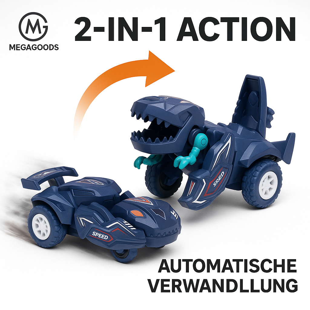 Dinosaur Transformer Auto 2in1 Spielzeug Actionfigur Kinder DE.