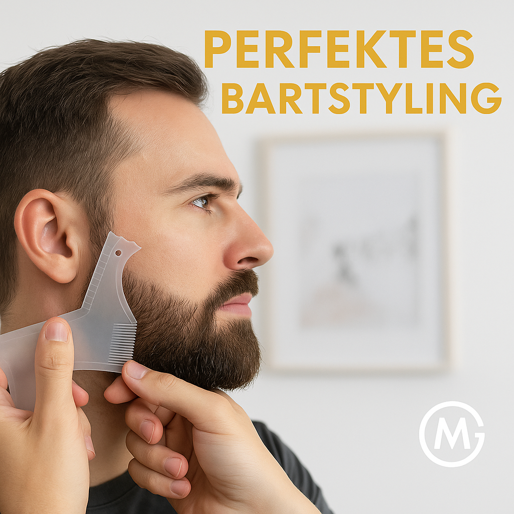 Bartstyling Schablone Kamm flexibel leicht für perfekte Konturen DE.