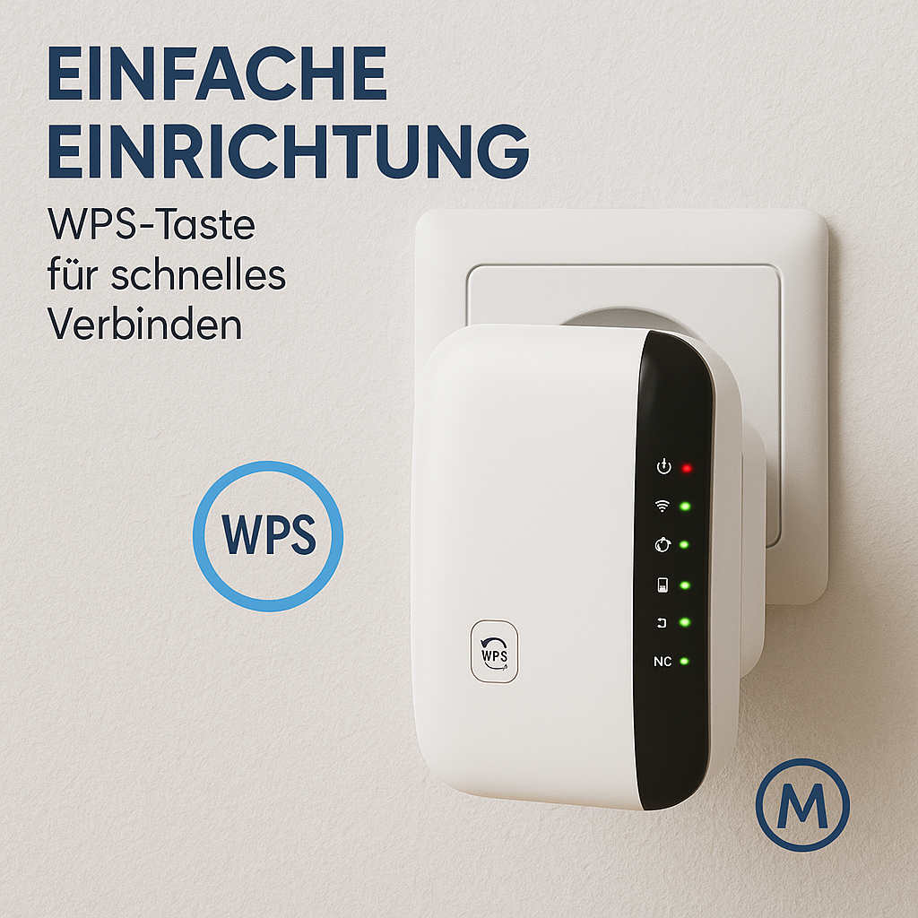 WLAN Repeater 300 Mbit/s Signalverstärker 802.11N für Zuhause DE.