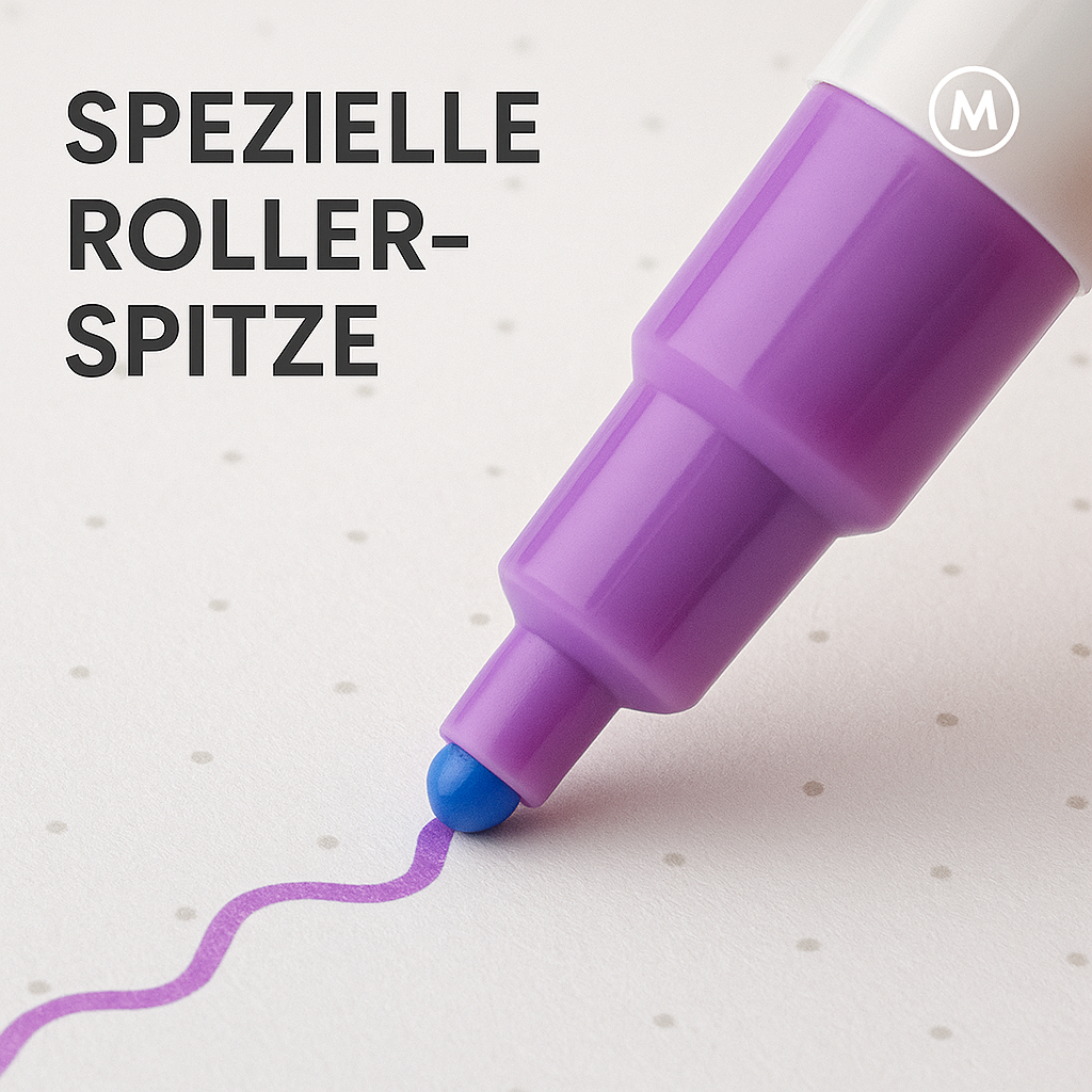 6er-Set Textmarker Roller Curve Kawaii für Schule Büro DE.