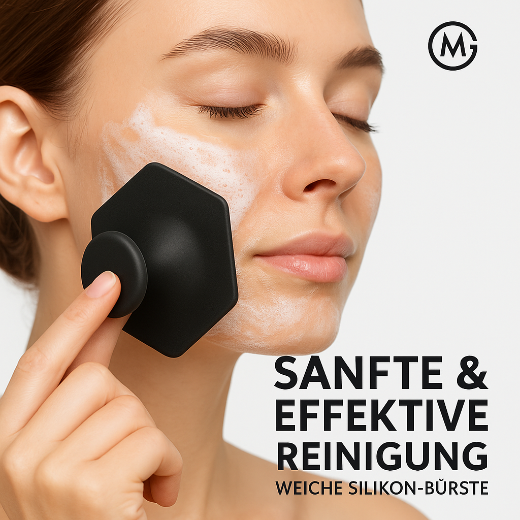 Silikon Gesichtsreinigungsbürste weich Make-up Entferner Schwarz DE.
