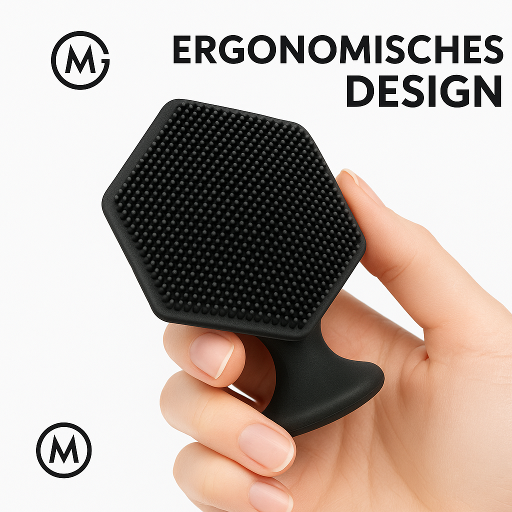 Silikon Gesichtsreinigungsbürste weich Make-up Entferner Schwarz DE.