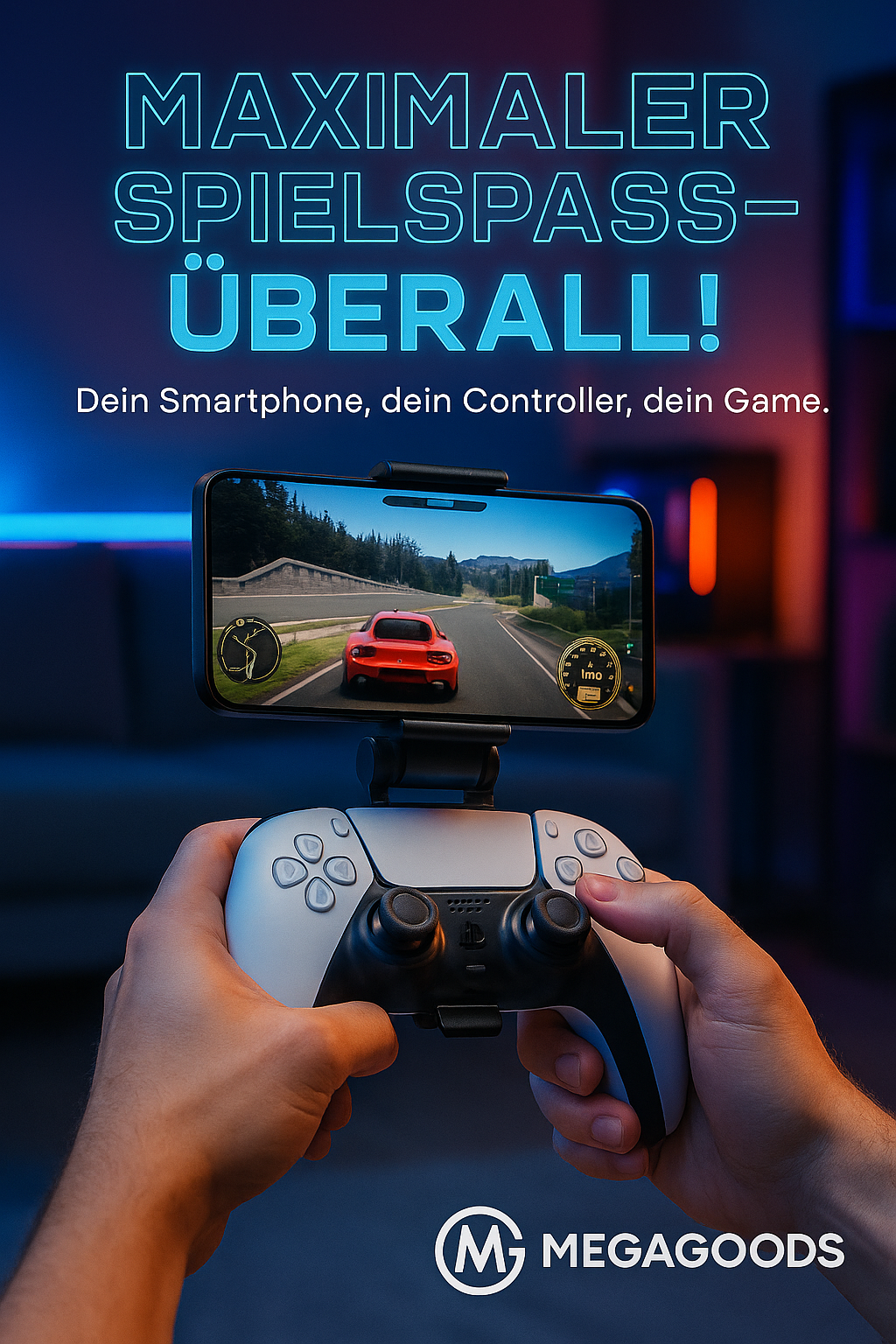 Handyhalterung für PS5 Controller, Clip-Halter für Smartphones DE.